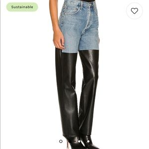 Agolde 90’s pinch waist jeans in navigate/detox